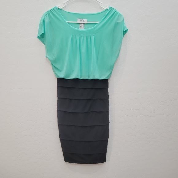 💕 Sweet Storm Mint Green & Black Dress Women's Size Small - Picture 11 of 11